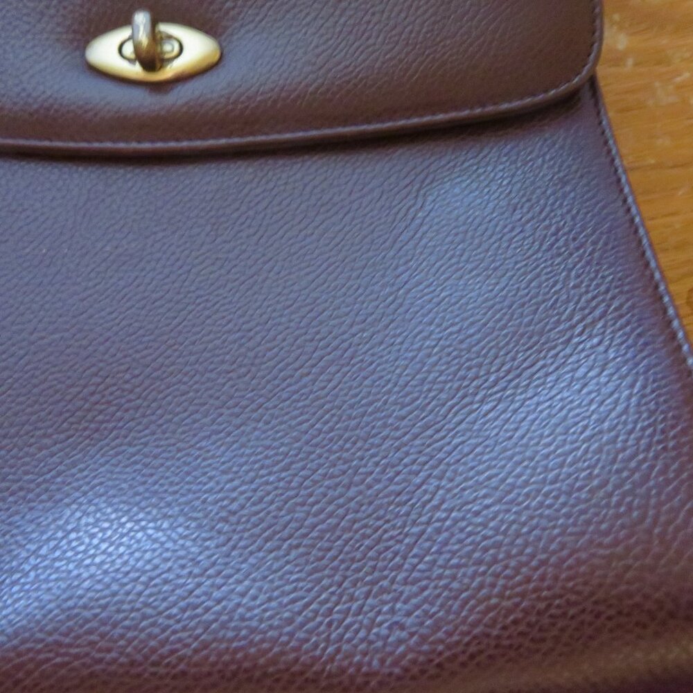 💅🏼 RARE ITALY Coach 4417 Madison Biltmore VTG EUC Top Handle Mahogany ☀️😻 - Picture 12 of 16